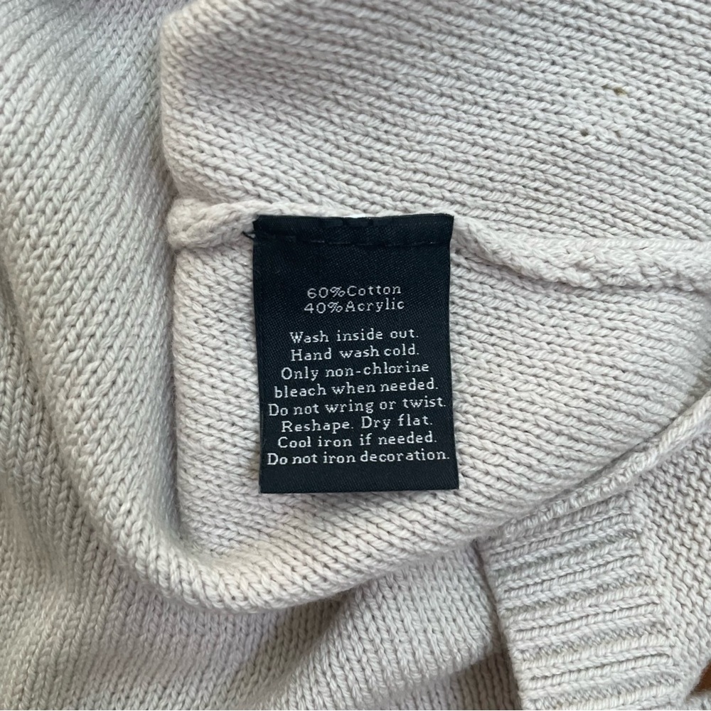 ROCK & REPUBLIC Minimalist Edgy Studded Pullover Cotton Blend Knit Sweater NWT S - Picture 5 of 15